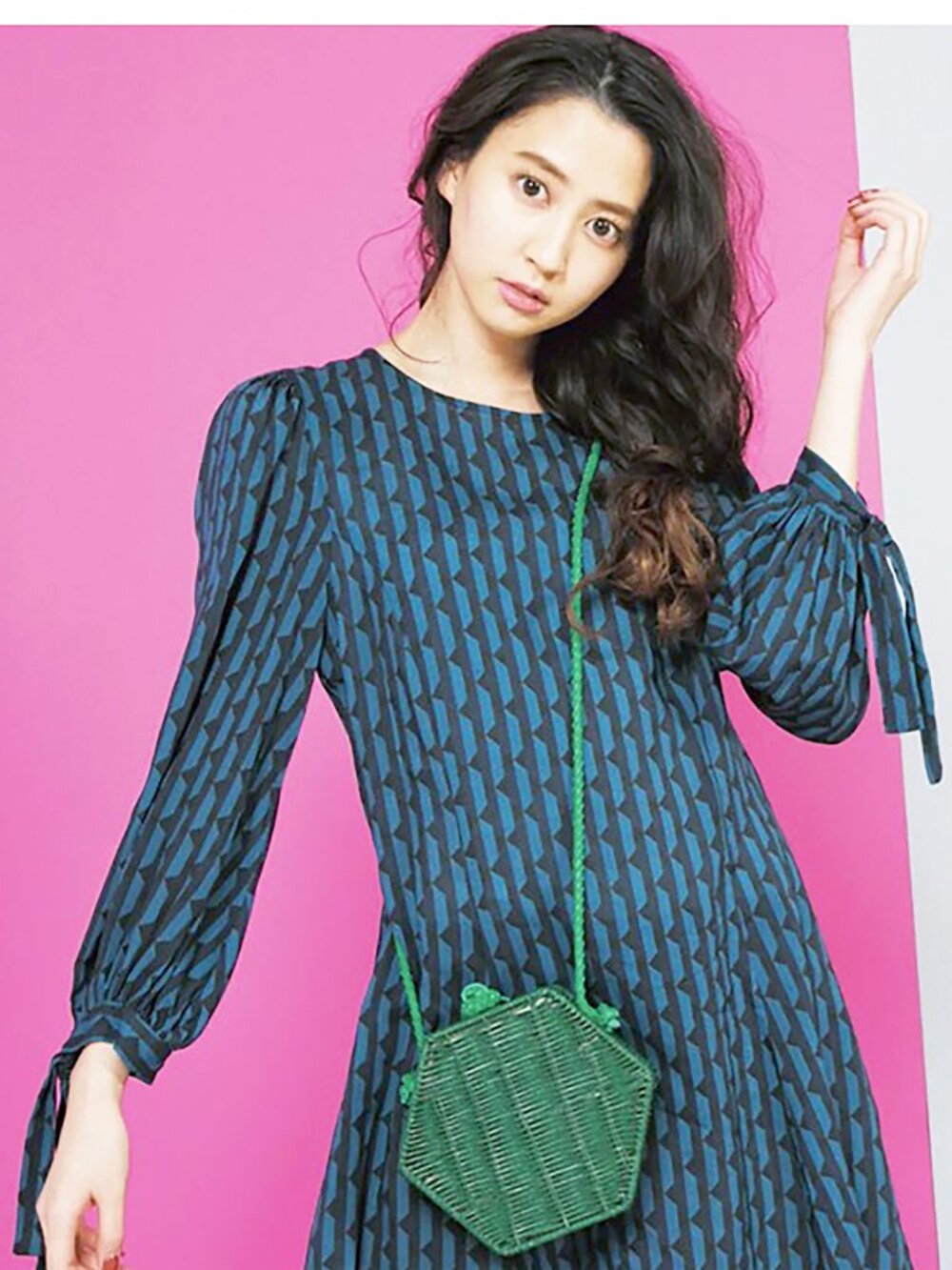 ZARA Geometric Print Mini Dress – Blue/Navy – Size M – NWOT